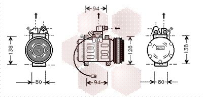 VAN WEZEL Kompressor,kliimaseade 0300K182